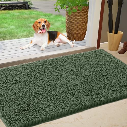 IM HOME Chenille Outdoor Doormat 48" x 30"
