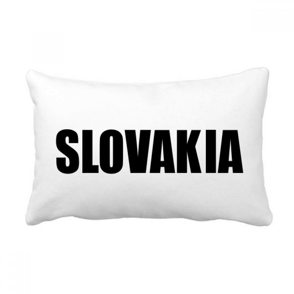 Coussin lombaire Slovaquie 16x24 pouces multicolore pour décoration de canapé salon