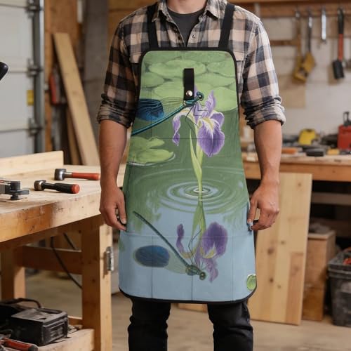 Delantal de trabajo con 9 bolsillos para hombre miniatura 5