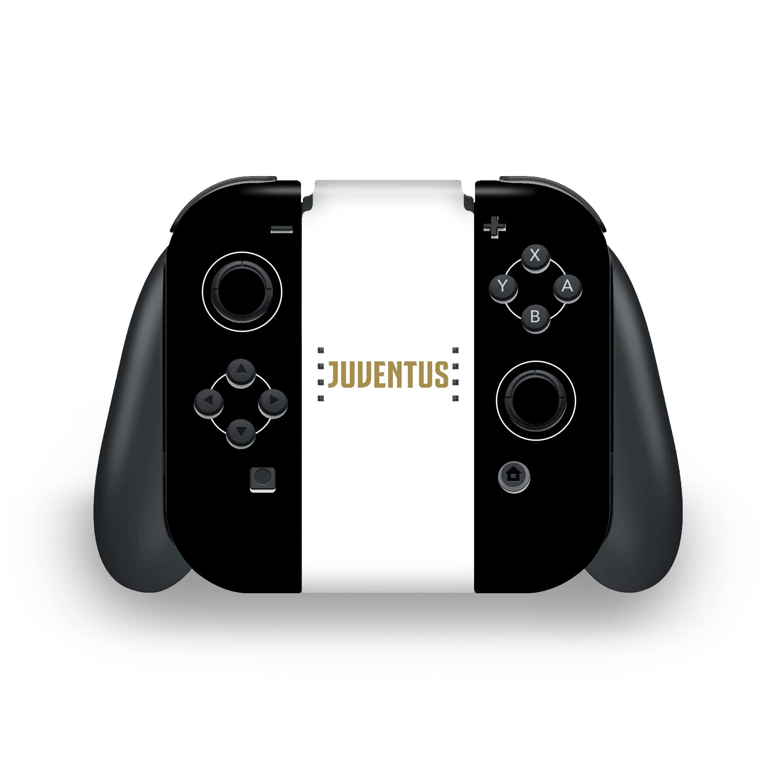 Head Case Designs Licenza Ufficiale Juventus Football Club Strisce Nere Arte Vinile Sticker Gaming Pelle Adesivo Compatibile con Nintendo Switch OLED Bundle