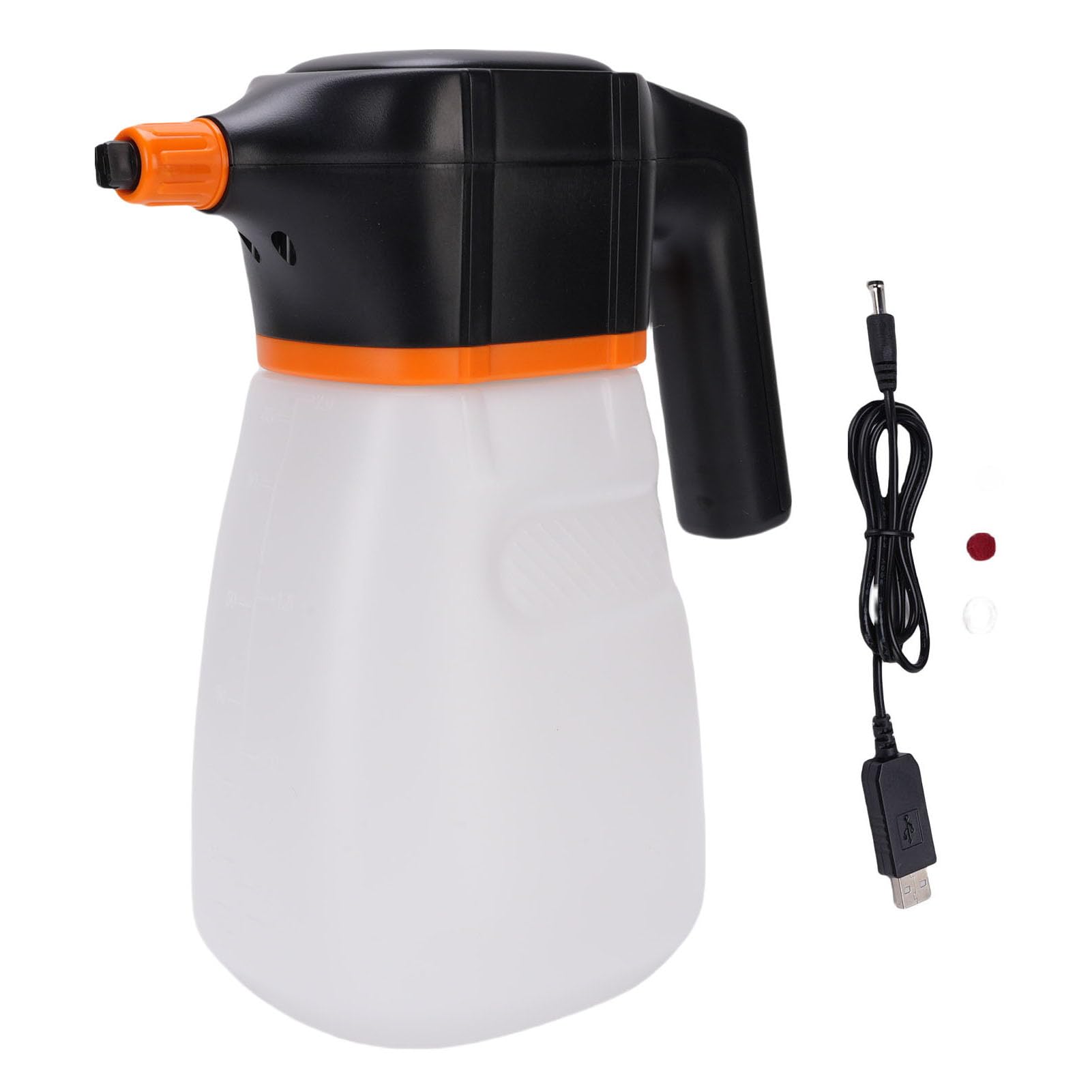 Cryfokt Pulverizador de Espuma Inalámbrico, Espumante Eficiente para Lavado de Autos, para Riego de Jardines, Construcción de PP PE (White)
