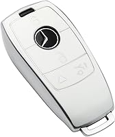 Vista 10 de Tukellen para Mercedes Benz Funda para llavero, Protector de llave de TPU suave especial compatible con 2017-2021 Clase E 2018-2021 Clase S Negro