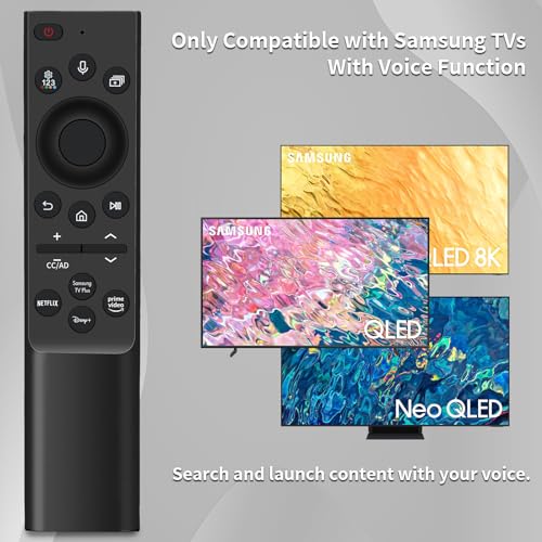 Télécommande vocale pour Samsung Smart TV 4K 8K avec micro - 2
