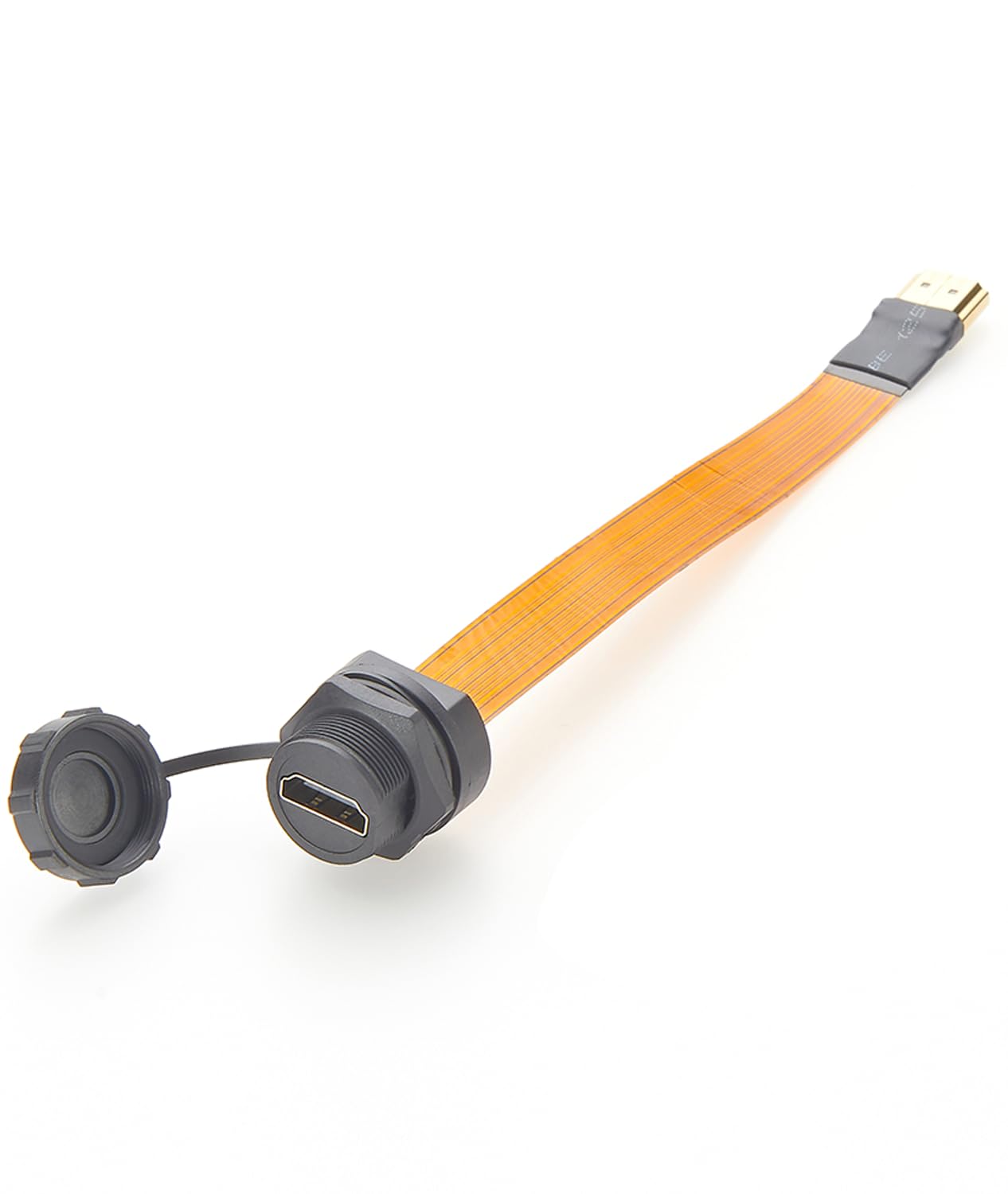 Cable HDMI 2.0 plano IP67 de 0,2 m para salpicadero de coche y hogar 8