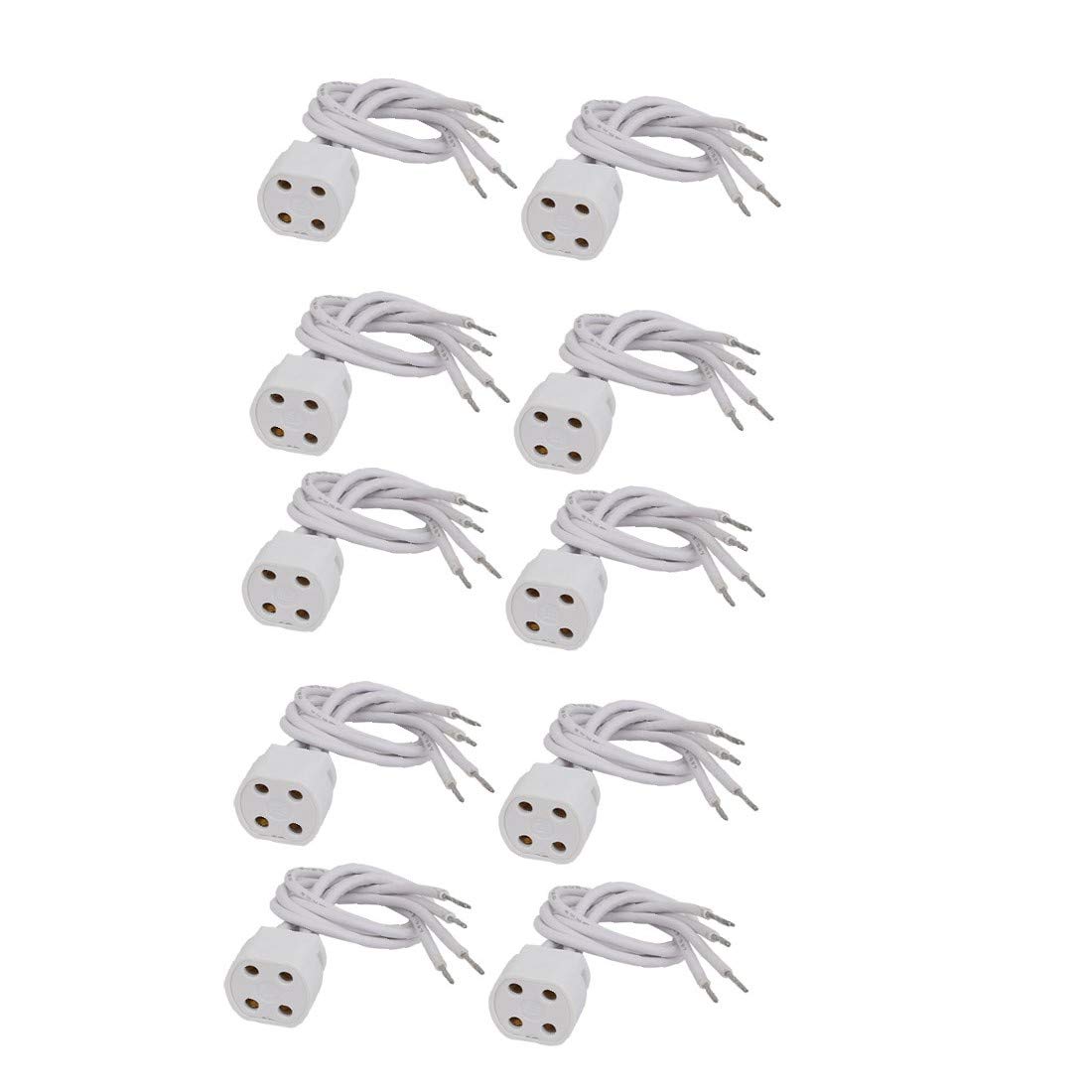 New Lon0167 10pcs F34-1 Featured AC 500V 2A Reliable Efficacy G10q Base Light s-ocket Lamp Holder Special for Ring Tube(id:b68 22 e4 c8a)