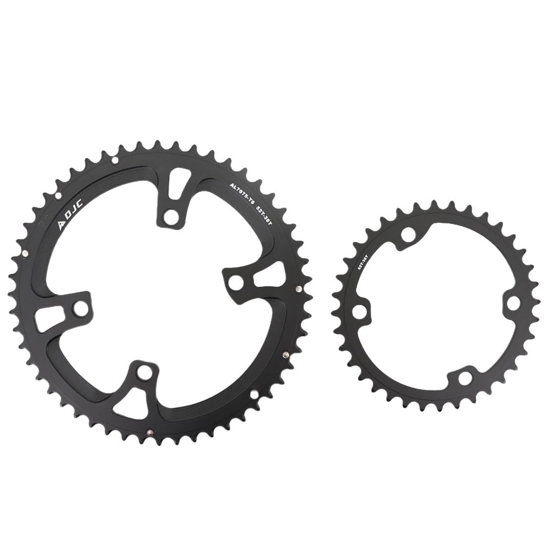 Platos para Bicicletas Bicicleta de Carretera 110bcd 4 Pernos Plato Doble Redondo Ovalado 52t 36t 52/36