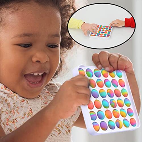 Pop It Quadrado Anti-Estresse Cores Sortidas Crianças Brinquedo Colorido
