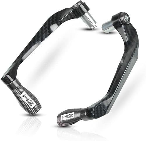 Miniatura 10 de Para Kawasaki H2 H2R 2015-2020 2021 2022 motocicleta CNC manillar embrague palancas de freno manillar protección (color rojo)