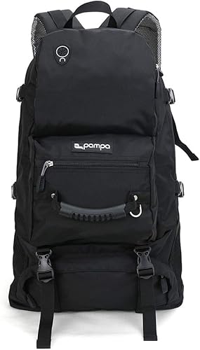 Miniatura 2 de Mochilas impermeables de tamaño 45L o 60 L para viajes de corta y larga distancia, deportes al aire libre, montañismo, senderismo, camping, Negro -,