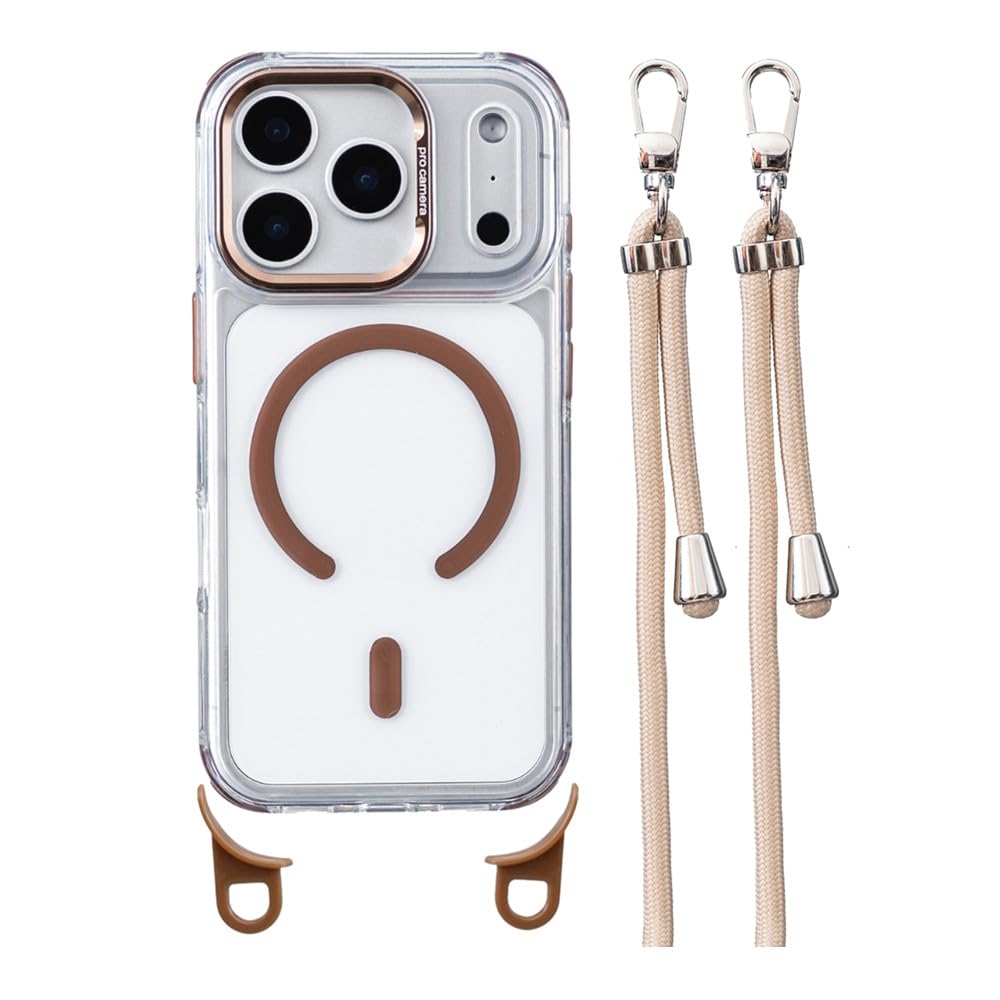 Étui magnétique iPhone 16 Pro Max Or Désert finition premium cristal - 7