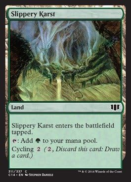 Magic The Gathering - Slippery Karst - Commander 2014