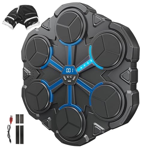 Machine de boxe pour enfants avec 3 modes et lumières LED pour entraînement mural à la maison