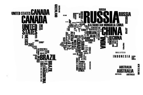 English Country Name World Map Wall Sticker Wall Decal Wallpaper Wall Decor For Living Room Or Setting Room Decoration #TOP1