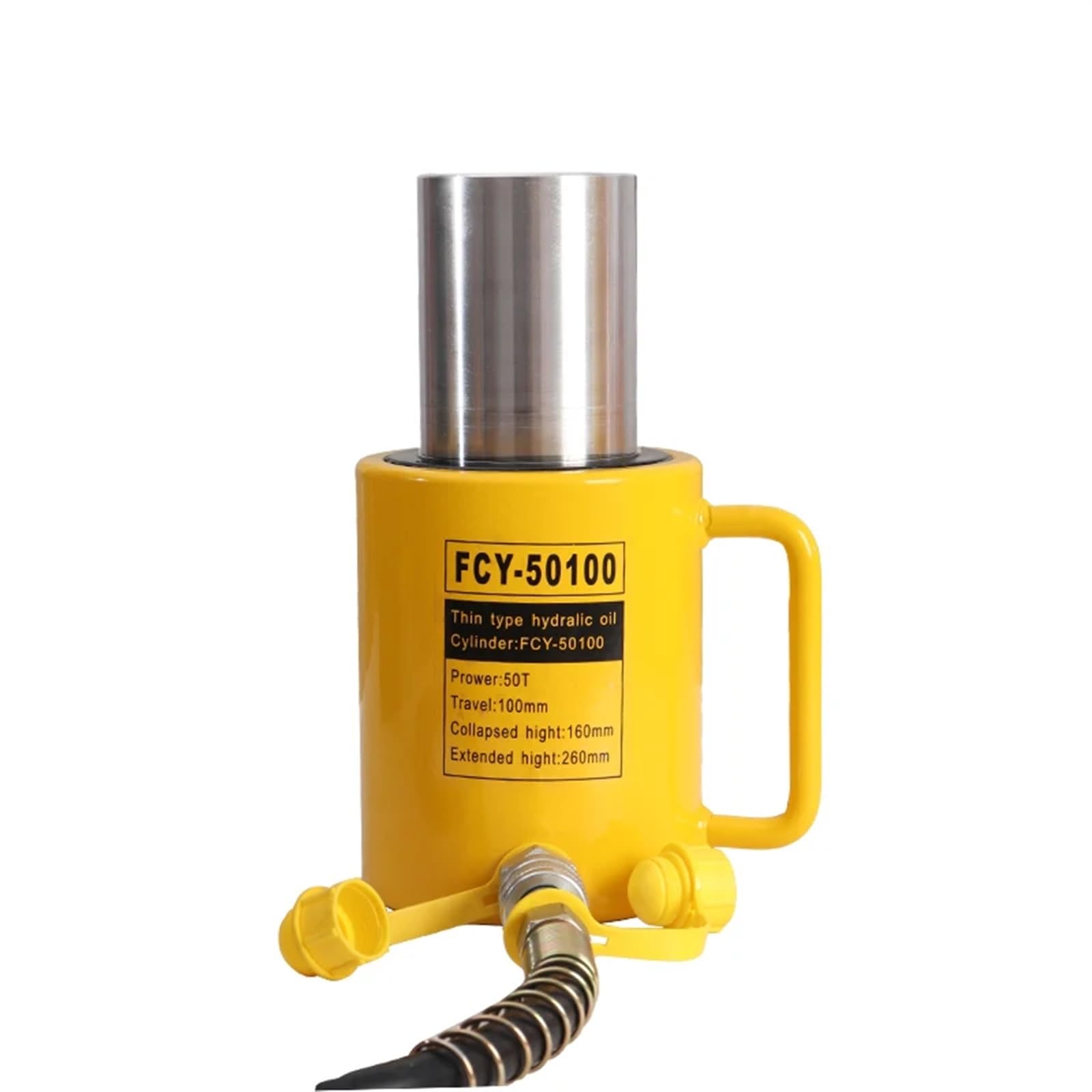 CXFCIHFT 1Pcs Long Type Hydraulic Cylinder FCY-50100 Hydraulic Jack with Output of 50T, Stroke of 100mm