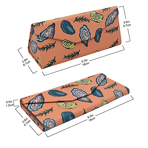 Image of Real Sic Glasses Case for Men and Women - Magnetic Folding Hard Shell Sunglass Holder - Inspired by Activities /Hobbies
