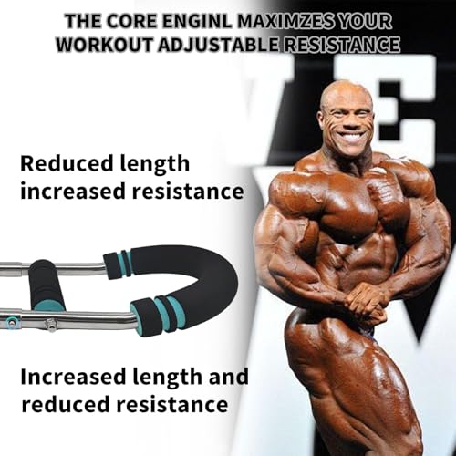 Saker Twister Arm Trainer, Arm Trainer for Man Adjustable Forearm Strengthener Arm Exercise Equipment Chest Workout Equipment, Portable Spring Resistance for Home (20-60lb)