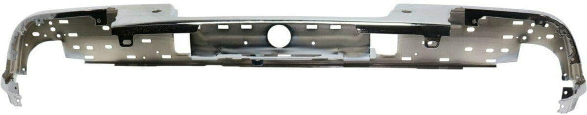 Chrome, Rear Step Bumper Face Bar Compatible with 2019 Chevy Colorado & GMC Canyon w/Park 19, GM1102568