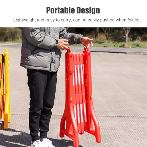 Barricade portable extensible avec réflecteurs pour interdire accès et sécuriser - 4