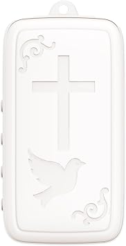 Mini Bible Player with Selected KJV Scriptures, Psalms, Prayers & Hymns, Key-Sized Rechargeable Christian Gift, Ivory White, Not a Full Bible