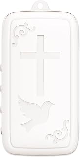 Mini Bible Player – Key-Sized KJV Audio Scripture Device with Psalms, Prayers & Hymns – Ultra-Compact & Rechargeable Christian Gift – Ivory White – AHEHOLY