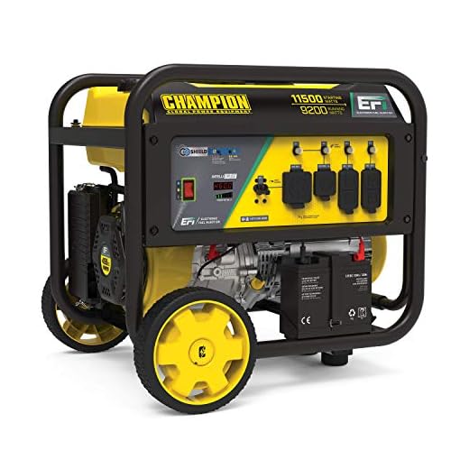 Champion Power Equipment 100485 PRO 11,500/9,200-Watt Portable Generator with Carburetor-Free Electronic Fuel Injection (EFI) Engine and CO Shield