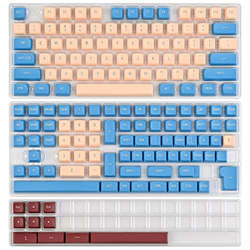 Image of surmen Custom 160 Keycap Set CSA Profile Doubleshot Ball Shape Caps Cherry-MX Style US /ISO Layouts for 60%, 65%, 75%, TKL Mechanical Keyboards (Gong)