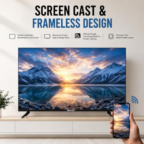 Image of Unimax Smart LED TV 43 inch Full HD | HDR Display | Fast Quad-Core | 2GB+16GB | Seamless Streaming | Voice Assistant | Gaming Ready