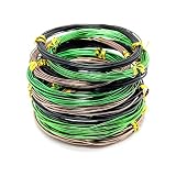 9 Rolls Bonsai Wires, YOURSEE Anodized Aluminum Bonsai Training Wire with 3 Colors (Black, Brown, Gr