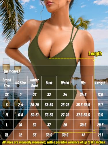 Image of ShawGobow Sexy Swimsuit for Women,Backless Scrunch Butt High Cut Monokini,One Piece Cheeky Bathing Suit Beach Pool Party