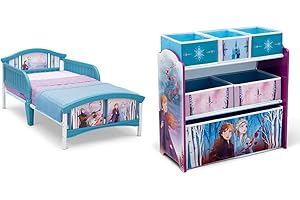 Delta Children Disney Frozen II Toddler Bed + Toy Organizer