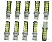 Cutequeen 10pcs LED Car Lights Bulb White T15 T10 68smd 3014 800 Lumens (Pack of 10)