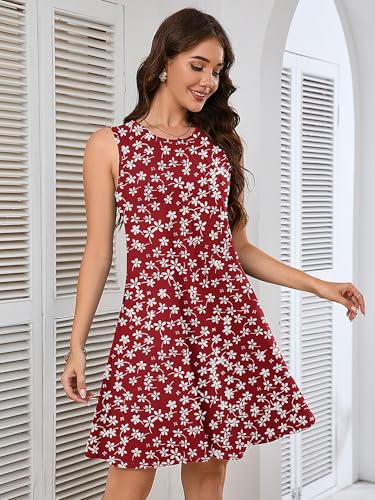 Image of Heymoments Women Sleeveless Summer Beach Dresses with Pockets