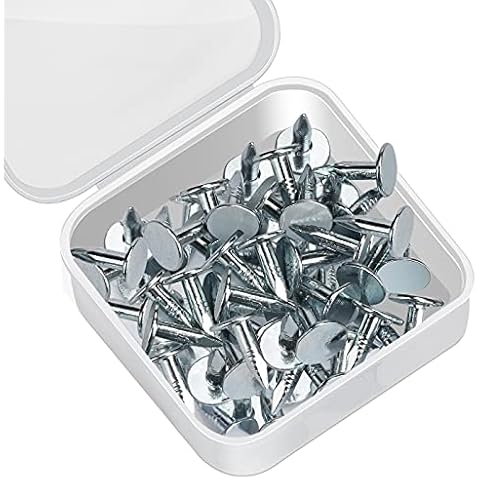 Galvanised Roofing Nails 12mm Drado 100pcs Clout Nails Felt for Wood Sheds Summer Houses Outdoor Cover