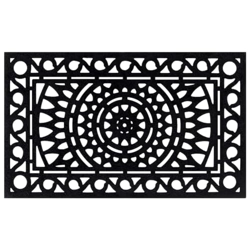 Paillasson extérieur antidérapant caoutchouc pour intérieur 45x75cm - 2
