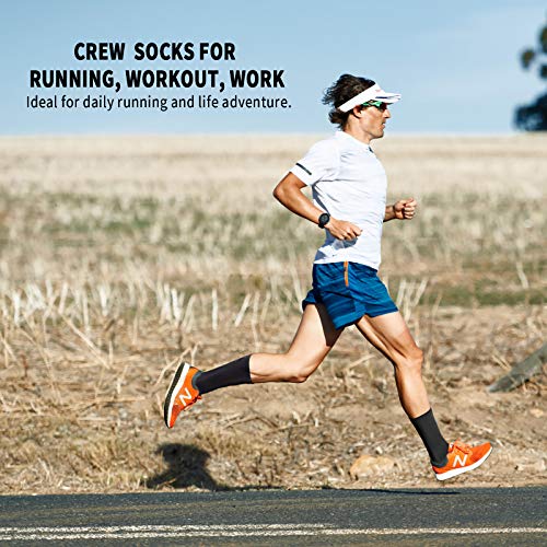 Paplus Compression Athletic Crew Socks (6 Pairs) For Men & Women #TOP6