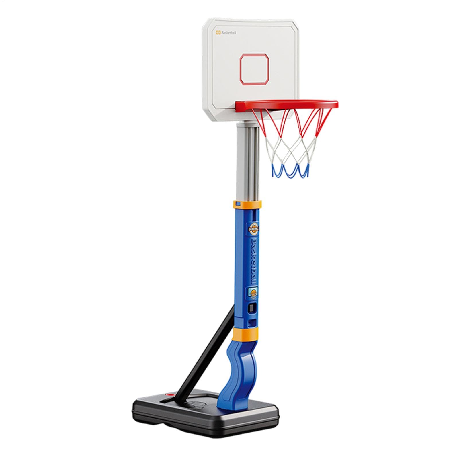 Canasta de baloncesto para exteriores – Canasta de baloncesto ajustable | Canasta de baloncesto y puerta ajustable – Canasta de baloncesto portátil, puerta de baloncesto al aire libre para niños