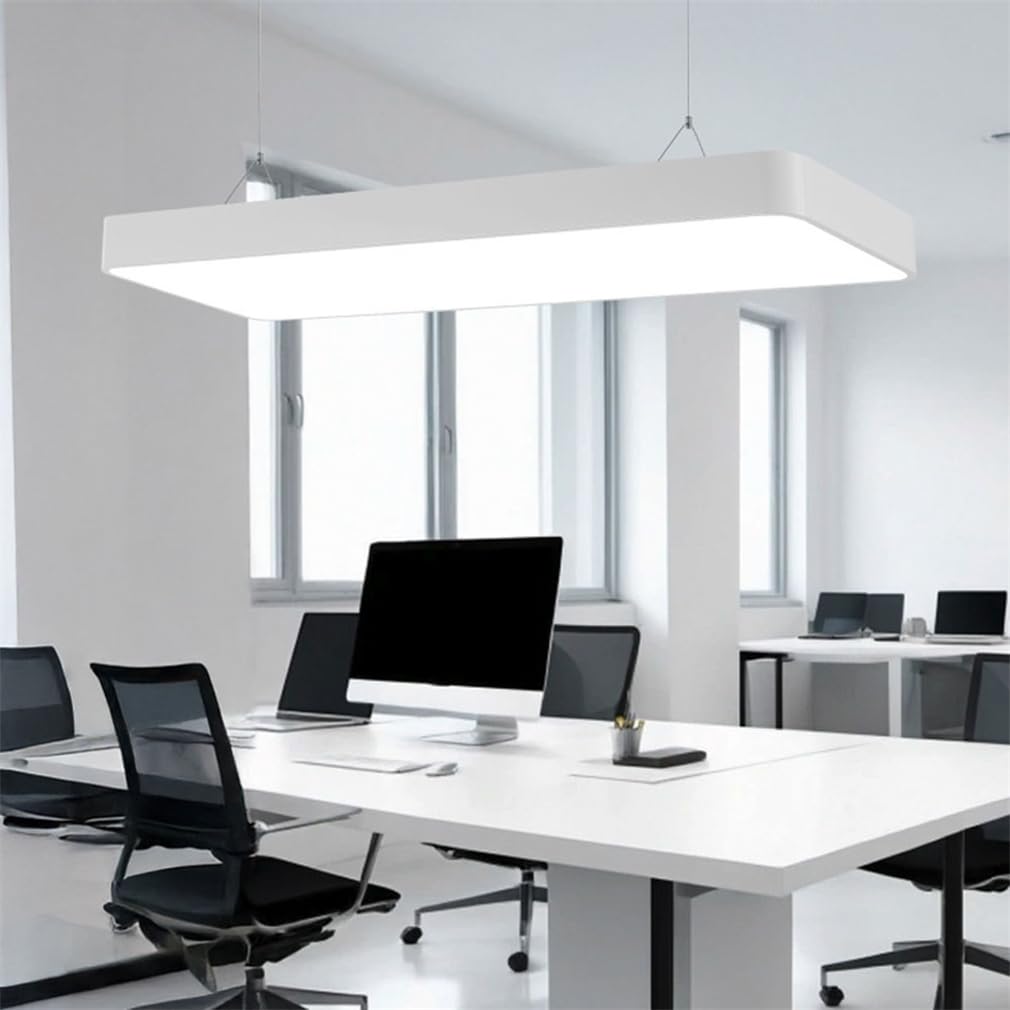 Nowoczesna lampa wisząca LED do kuchni wyspa wisząca LED, 90 cm, białe zimne białe światło blisko sufitu do salonu, jadalni, wyspy kuchennej, przedpokoju, biura