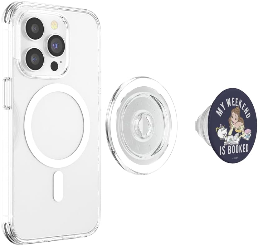 Disney Beauty And The Beast Belle My Weekend Is Booked PopSockets MagSafe PopGrip for iPhone