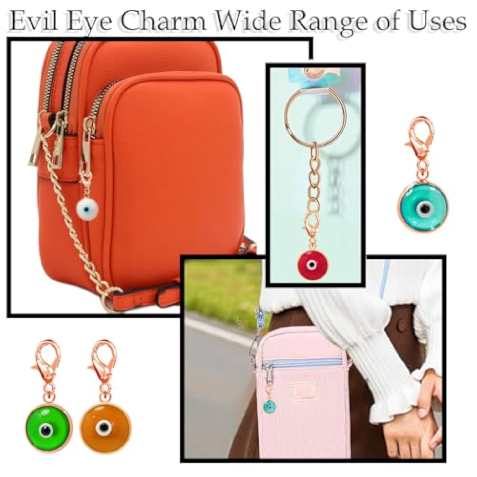 Evils Eye Keychain Charms for Women & Girls
