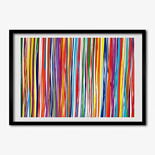 Peinture 70x50 cm Tulup en cadre bois pour habiller un mur vide sans effort