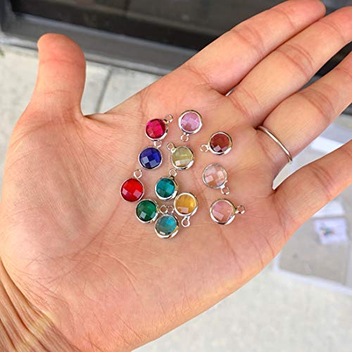 5 Sets Adabele Grade A Mixed Birthstone Charms 8Mm Crystal Pendant Drop Bead Sterling Silver Plated (60Pcs) For Jewelry Craft Making Ccp21 #TOP2