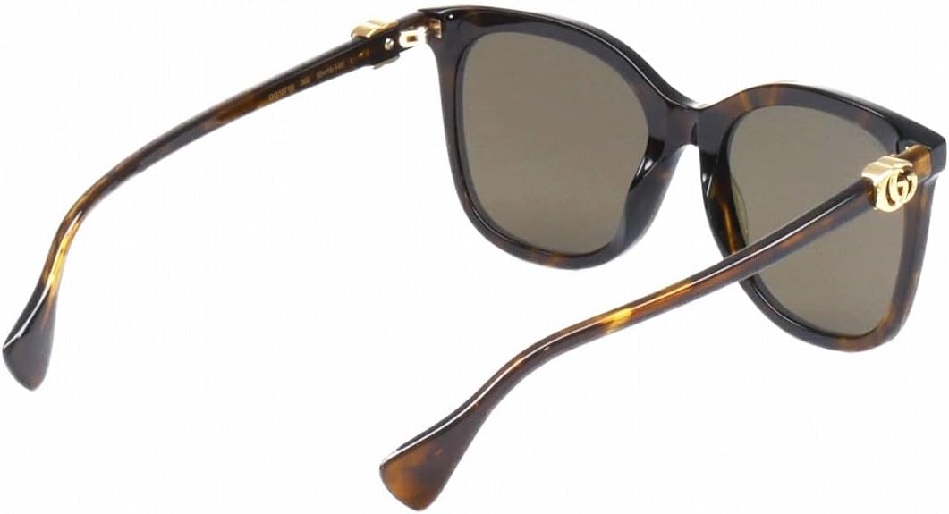 Gucci GG1071S Shiny Dark Brown Havana/Brown One Size