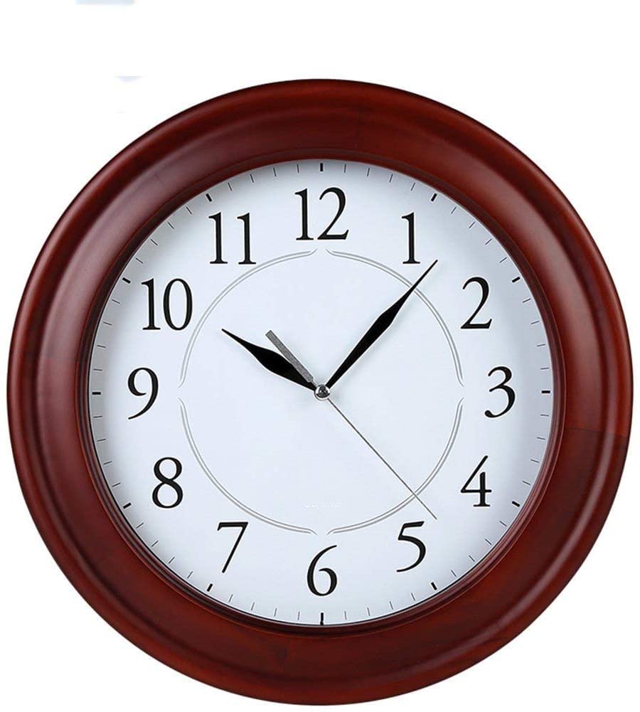 Horloge murale maison classique ornement en bois massif retro dore
