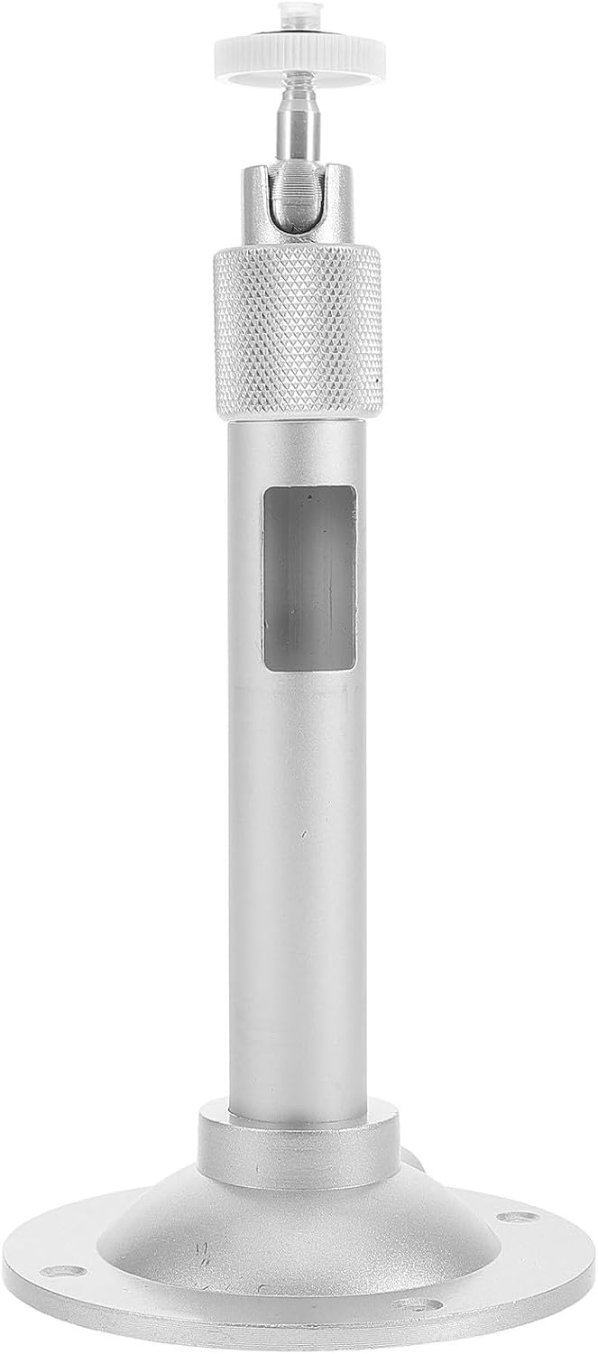 Totority Aluminum Alloy Mini Projector Mount with Telescopic Design and 360 Degree Rotation, Silver Projector Ceiling Rack for Projection Needs and Ceiling Mounting