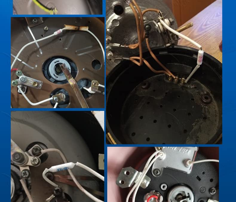 Miniatura 7 de Fielect 5pcs Fusibles Térmicos 365.0 F 10A 250V Circuito Corte Temperatura Térmica Cortes Fusible