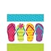 Sun-Sational Summer Luau Party Colorful Flip Flops Luncheon Napkins Tableware, Paper, 6.5" x 6.5", Pack of 125