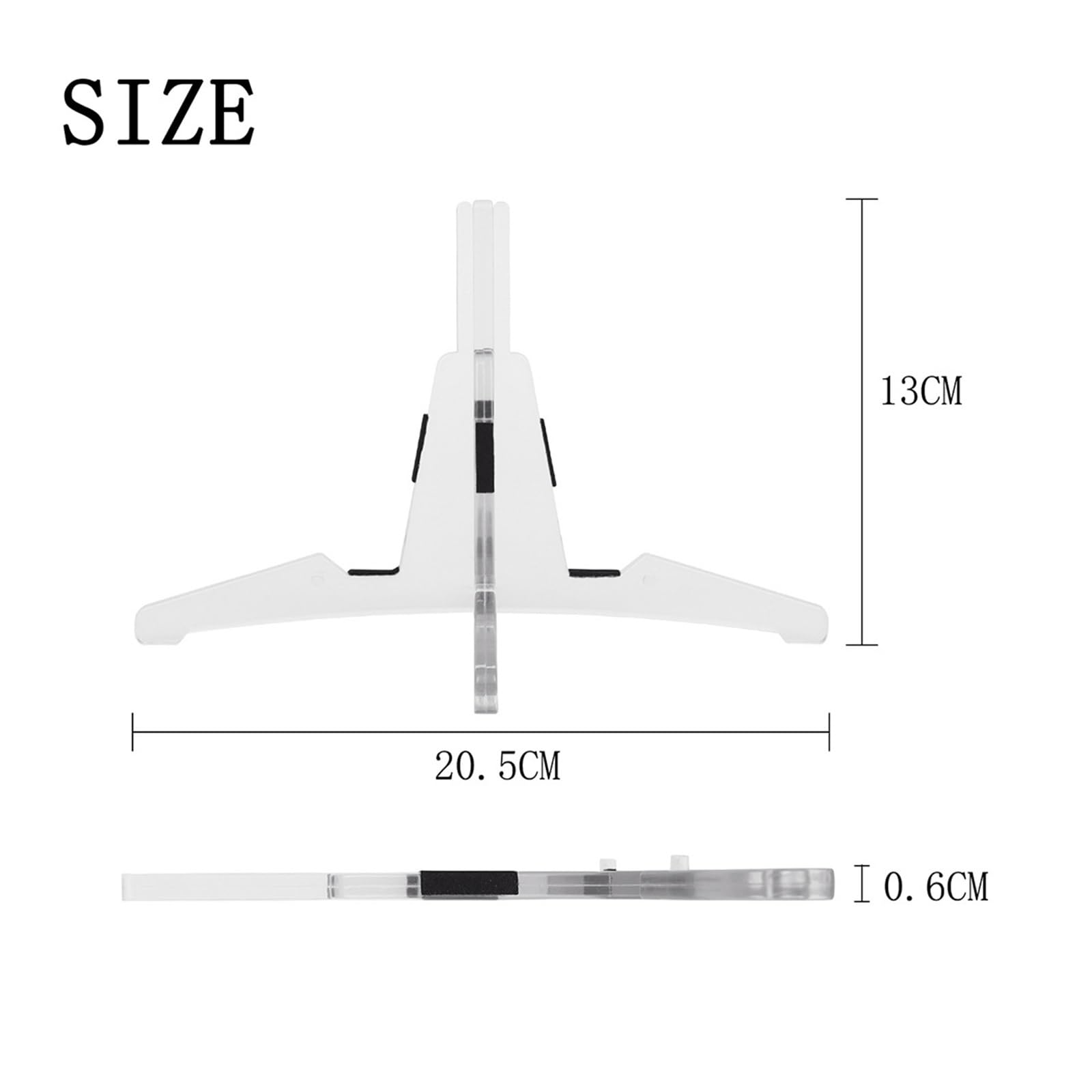 Klarnetu utrzymanie Akcesoria Akcesoria Do Instrumentów Muzycznych Stojak Na Klarnet Stojak Krzyżowy Na Czterech Nogach, Zdejmowany Stojak Na Klarnet. Stojak Na Instrumenty (Color : Transparent)