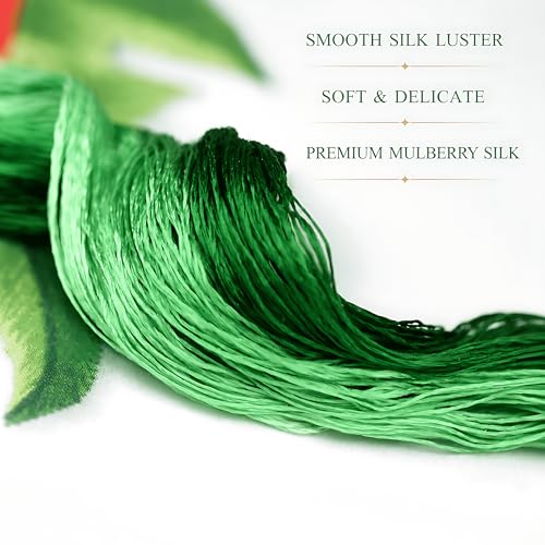 Image of MIINGGUXIUYI Mulberry Silk Floss Embroidery Thread Floss-Cross Stitch Threads China Silk Woven Jewelry Threads DIY Sewing Kits (92)