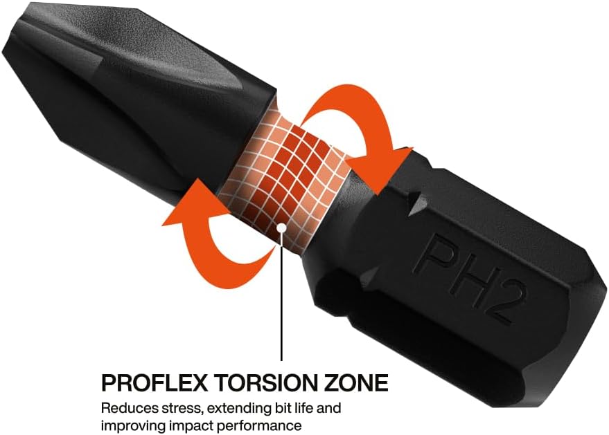 Klein Tools 32787S Slim Micro-Ratchet ProFlex Impact Driver Bit Set, 20-Piece, S2 Steel, MODbox Compatible Storage Case, Magnetic Bit Holder - Image 4