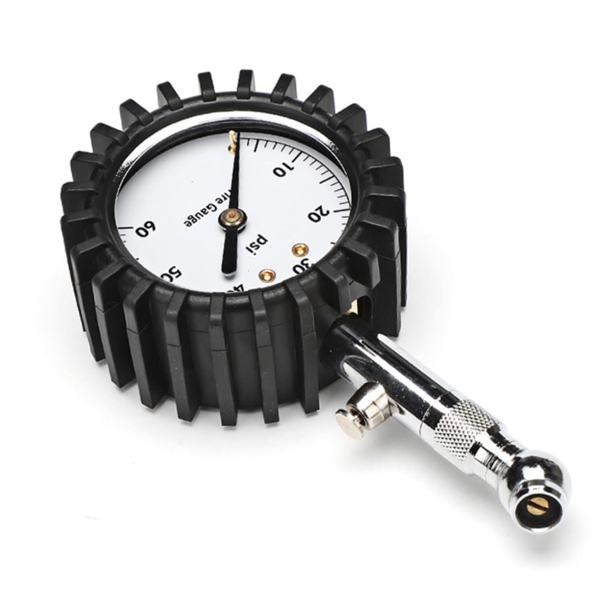 Luxshiny Car Tire Pressure Gauge Alternative Construction No Batteries Scale Swivelling Chuck